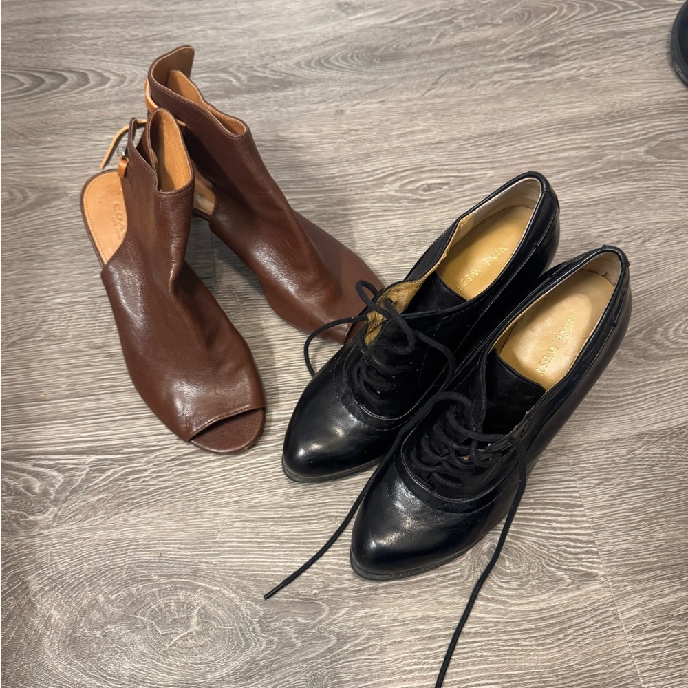 Coach and Nine West size seven shoe bundle!